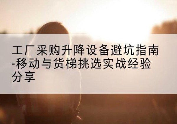 延边移动式升降机怎么选-工厂采购升降设备避坑指南-移动与货梯挑选实战经验分享
